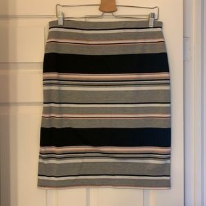 Midi Striped Skirt